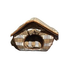 Dog Cat Bed House Plaid XS Bed