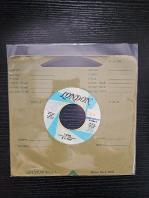 ZZ Top - Tush / Blue Jean Blues - 45 Record 1975 Original