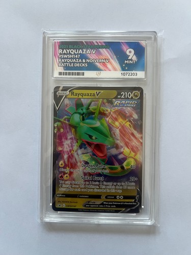 Rayquaza V graded ACE 9 for sale on eBay