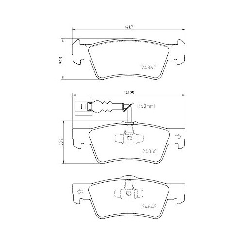 Plaquette de frein Hella 8DB haute performance acoustique pour berlines Audi et Seat