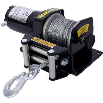 2000lb 12V Electric Off-Road Waterproof Steel Cable Winch for ATV UTV Towing
