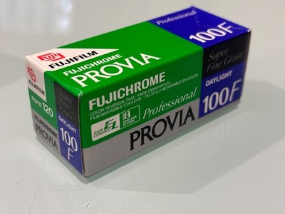 10x Fujifilm Fujichrom Provia 100F 120, Original verp., professioneller Diafilm