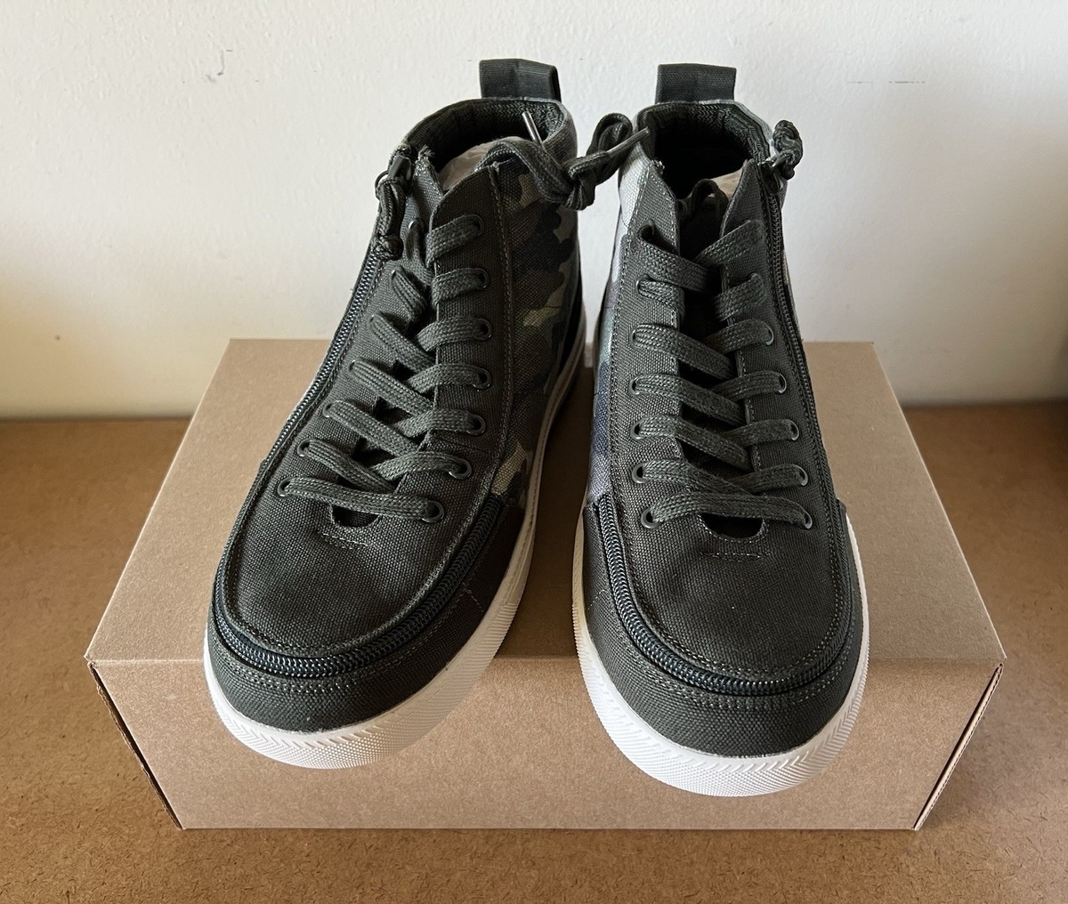 BILLY Footwear Sneaker High Top Zip Up Camo Adaptive Size 8  display picture 2