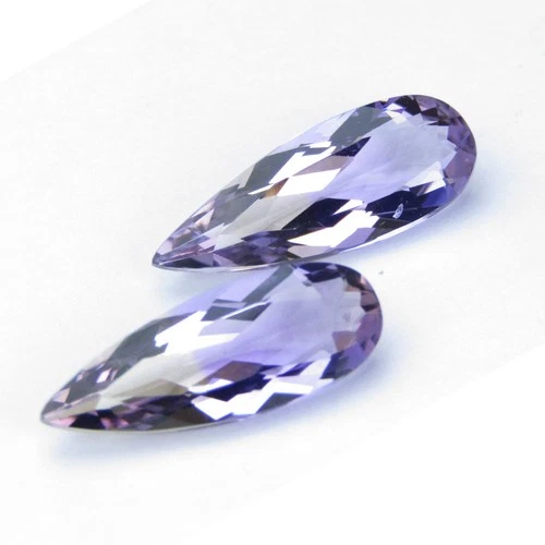 7.51Cts Mesmerizing Natural Ametrine Pear Shape 18.5x7.2x5.3mm Pair Gemstones