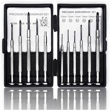 11pc Precision Magnetic Screwdriver Set Mini Repair Kit for Glasses Watch Phone