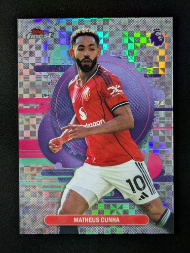 2025-26 Topps Finest EPL MATHEUS CUNHA Checkerboard Refractor SP Uncommon #170