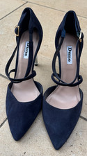 Dune London Clancy Blue Suede Heels UK Size 5 - BRAND NEW
