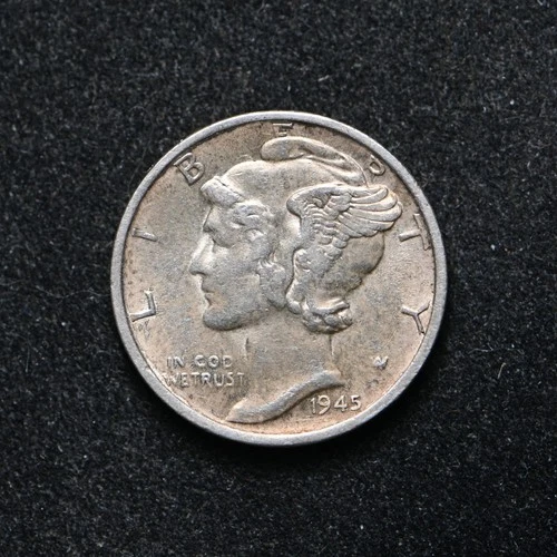 1945-S Mercury Silver Dime AU++ Micro S (bb18680)