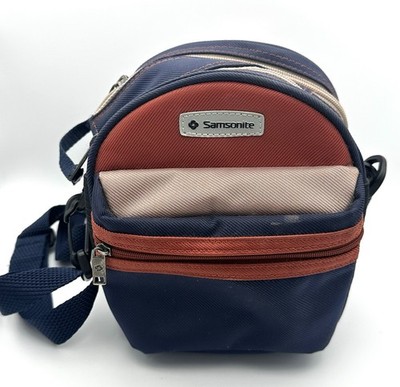 Samsonite Kamera-Tasche / Fototasche Vintage Blau-Rot