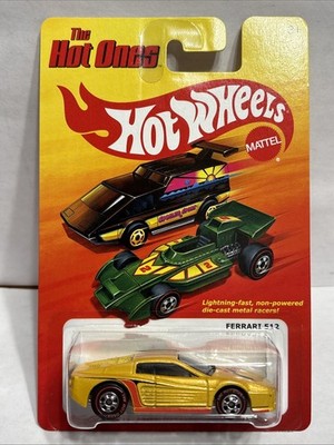 Hot Wheels The Hot Ones Ferrari 512 Yellow Chase With Red Line Wheels