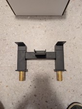 Modern Deck-Mounted Bath Mixer Waterfall Tap in Black Finish