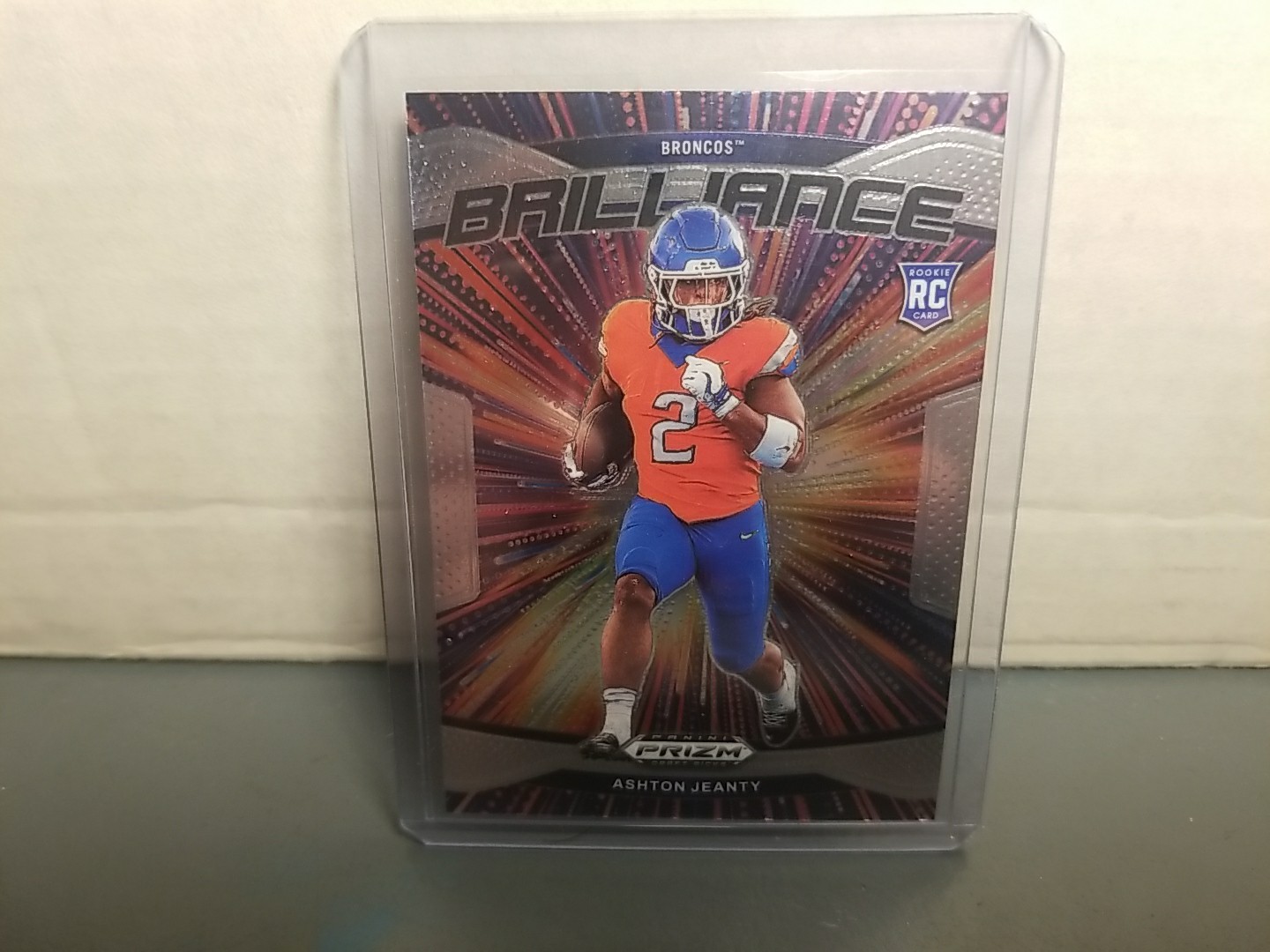 2025 Draft Picks Prizm Ashton Jeanty Brilliance Rookie Card Boise State