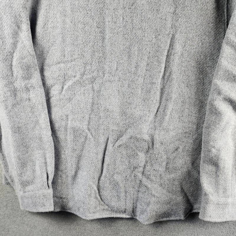 The Men's Store at Bloomingdale's Wool Button Front Overshirt XL Stone Wash L/S - product detail image 10