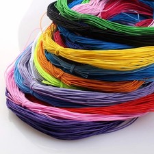 1mm Braided Elastic Cord 24M Stretch Beading Thread Jewelry Making 23 Colors