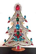 Christmas Tree Stand-up Decoration 22cm / 8.5 in  Emerald Clear FREE SHIPPING