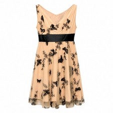 Fairycore Butterfly Embroidered Tulle Dress Women Medium Coquette Whimsigoth