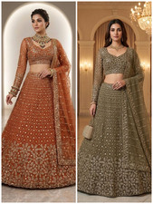 Bridal Lehenga Choli Indian Wedding Dress Designer Bollywood Party Wear Lehnga