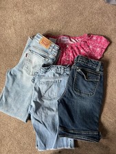 Girls Lot Jeans, shorts, shirt Levi s, Old Navy