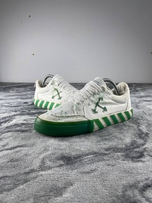 Off-White Low Vulcanized Canvas Sneakers Men Size 42 White | eBay