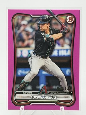 2026 Bowman Corbin Carroll Pink Parallel /175 #80 Arizona Diamondbacks