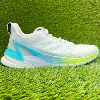 Adidas Response Super Womens Size 8.5 White Blue Walking Running Shoes Sneakers