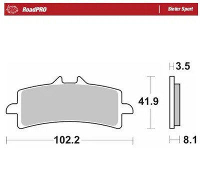 MOTORRAD MASTER 407005 ROADPRO SINTER SPORT DUCATI MULTISTRADA V4 1200 S ABS 2023
