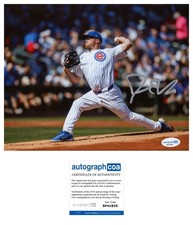 JORDAN WICKS SIGNED CHICAGO CUBS MLB 8x10 PHOTO - ACOA COA