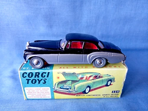 Original Vintage Corgi Toys 224 Bentley Continental Sports Saloon - Near Mint.