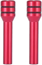 X AUTOHAUX 2 Pcs Aluminum Alloy Interior Door Lock Knob Pull Pins, Red