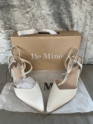 Be Mine Hochzeit Satin Stil Schuhe Größe 7-neu im Karton