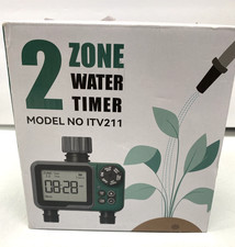 2 Zone Digital Hose Timer -Water Timer - Model No ITV211 - NEW OPEN BOX