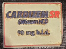 2&frac14;" Pharma Drug Advertising Collectible Cardizem SR Locker Fridge Magnet 1990s