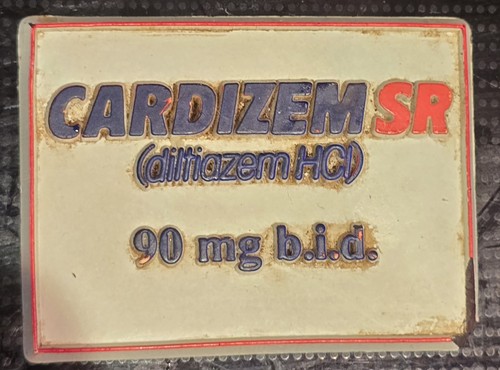 2ΒΌ" Pharma Drug Advertising Collectible Cardizem SR Locker Fridge Magnet 1990s