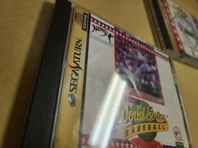 Sega Saturn Hideo Nomo World Series Baseball + World Series Baseball II Obi