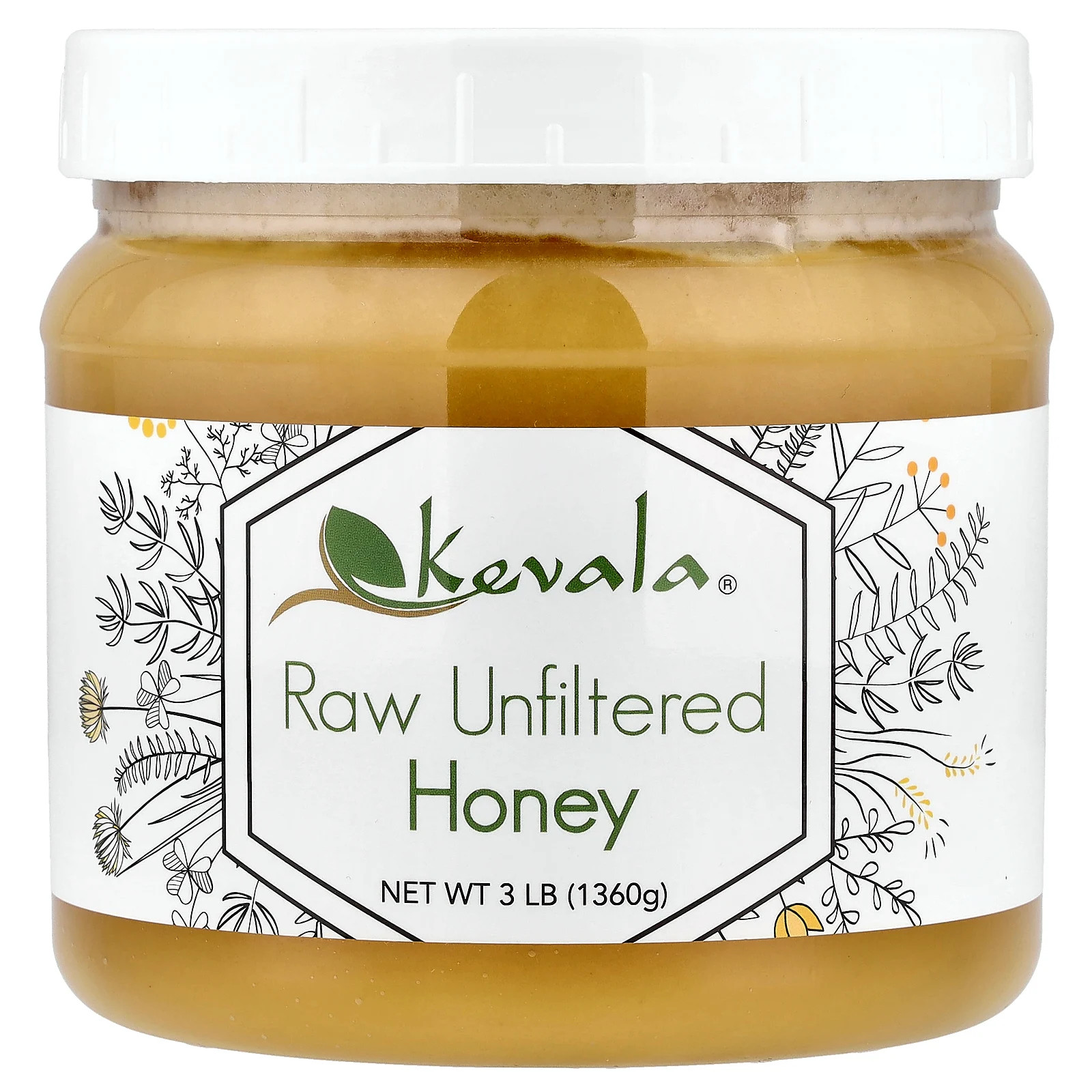 Raw Unfiltered Honey, 3 lb (1,360 g)