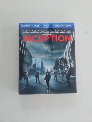 Inception (Blu-ray/DVD, 2010, 2-Disc Set) with slip Preowned 