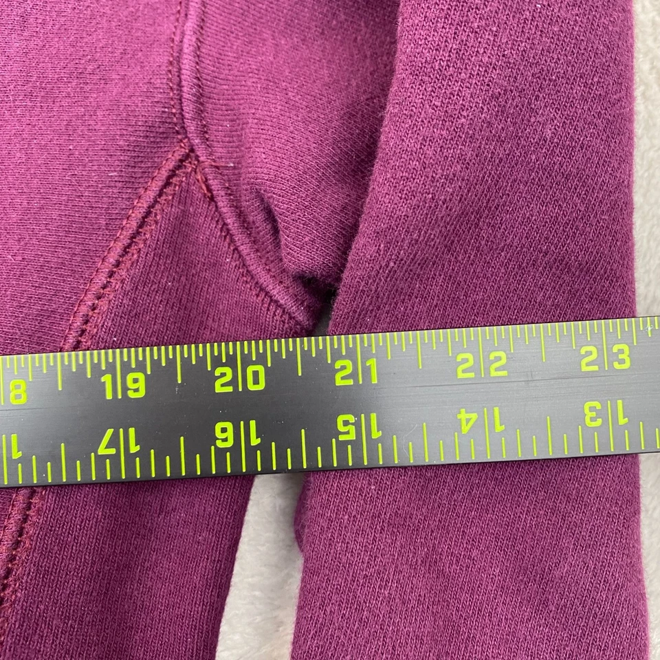 Champion Mujer Tejido Inverso Sudadera Mediana Borgoña Vintage Pullover Casua Foto 4 de 4