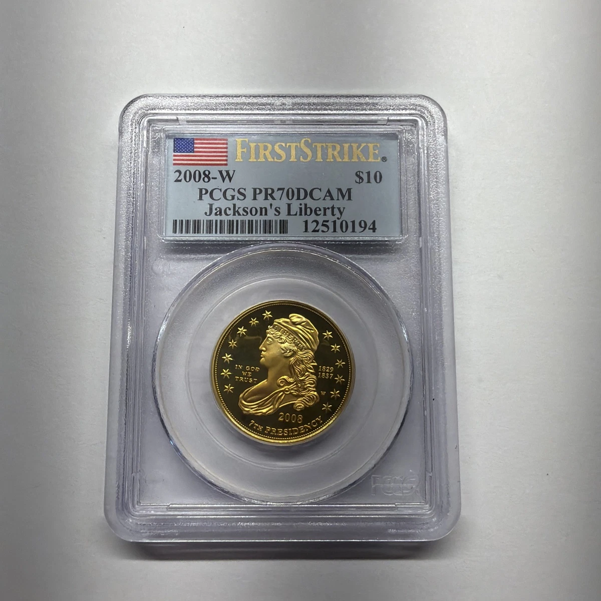 PCGS Certified Gold Bullion Coins Grade PR 70 1/2 oz Precious