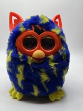 Furby Boom Blue Yellow Lightning Bolts Orange Ears Interactive 6" Toy