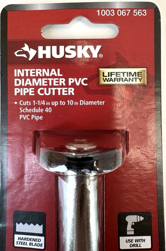 Husky Internal Diameter PVC Pipe Cutter Cuts 1 1/4 in X 10 in Pk Of 2 80-525-111 - Image 2 of 4