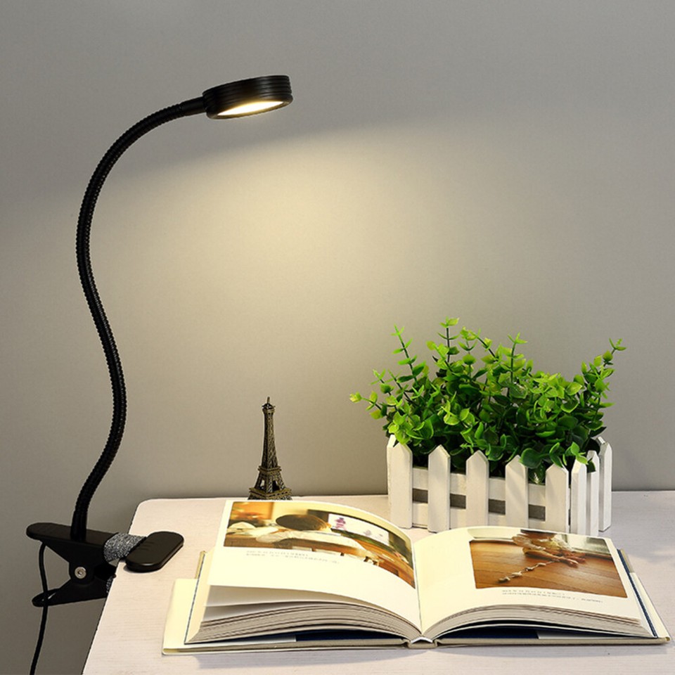 LED Reading Light Book with Clip Lamp Desk Work Lamps Student eBay