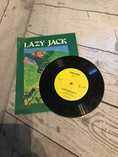 VTG Lazy Jack Book & Record 33 1/3 Read Along Softcover Troll Associates 1979