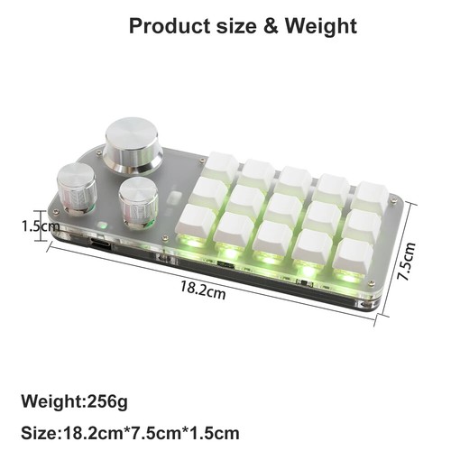 Macro Programming Game Keyboard With Bluetooth Layer Function Hot Swappable New - Picture 6 of 10