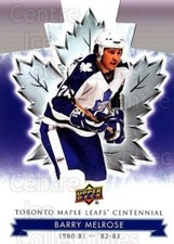 2017-18 Toronto Maple Leafs Centennial Die Cut #9 Barry Melrose
