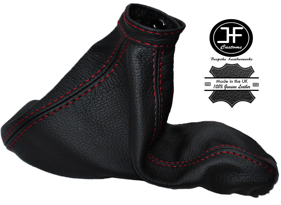 RED STITCHING FITS ALFA ROMEO MITO HANDBRAK GAITER 2008-2015 REAL LEATHER