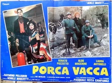 fotobusta lobbycard PORCA VACCA RENATO POZZETTO ALDO MACCIONE LAURA ANTONELLI