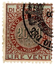 (I.B) Italy Revenue : Effetti di Commercio 20L (1891)