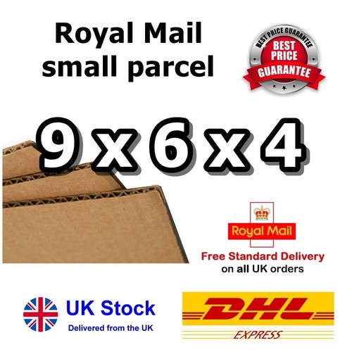 9x6x4" Small Parcel Royal Mail Single Wall Box 229x152x102 Free