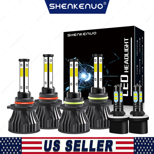 10000K LED Headlight Fog Light Bulbs Kit For Chevy Silverado - Foto 4
