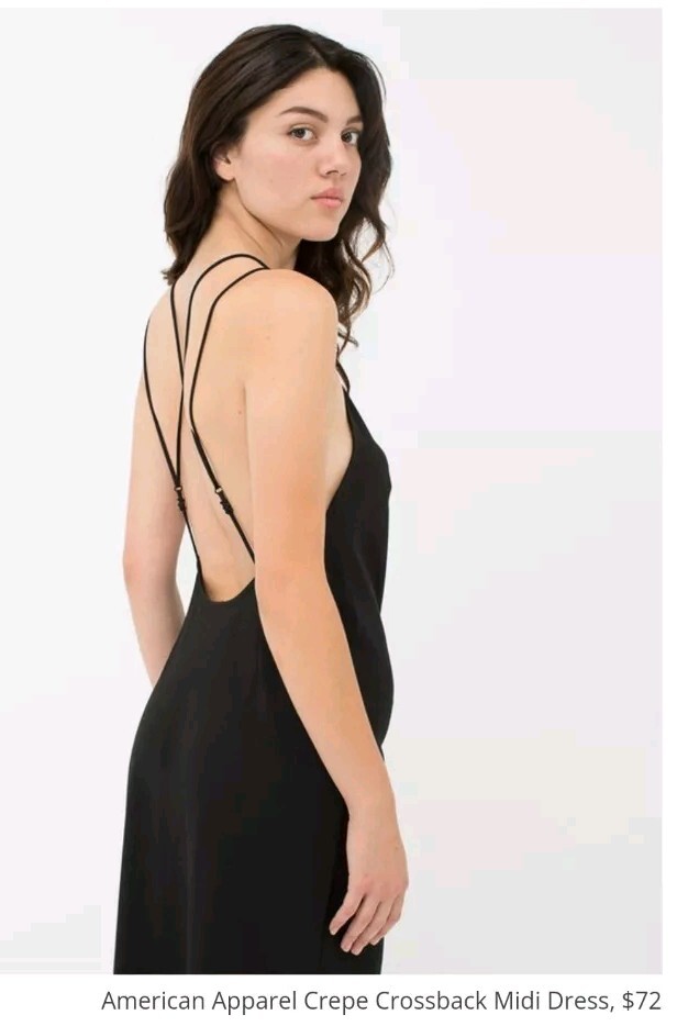 american apparel midi dress American Apparel Chambray Midi Dress XS (0-2)
